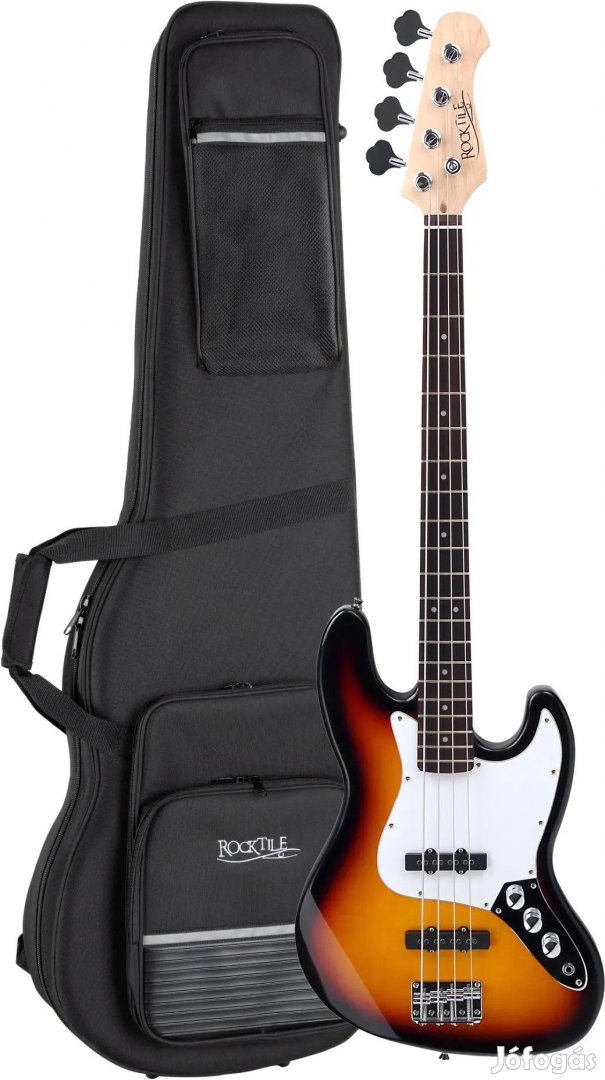 Rocktile Fatboy II E-Basszusgitár Sunburst LK SET könnyű tokkal