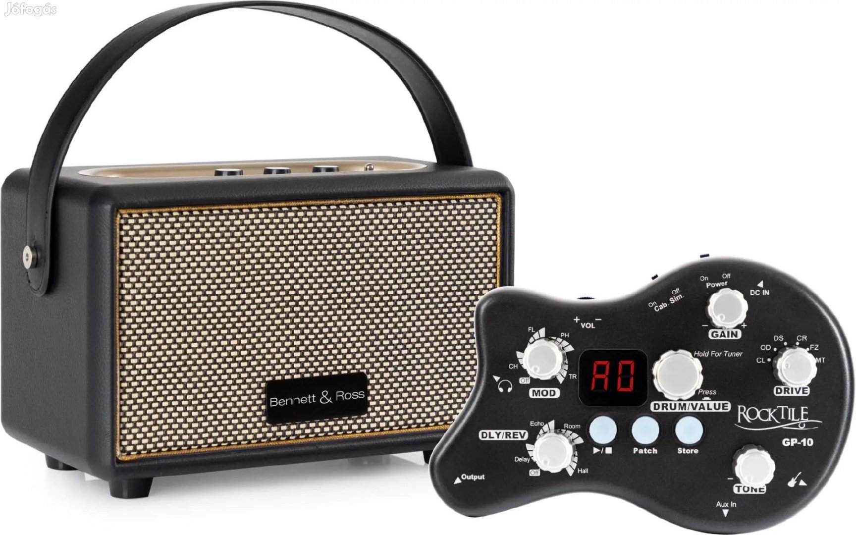 Rocktile GP-10 / BB-820BK gitár erősítő szett