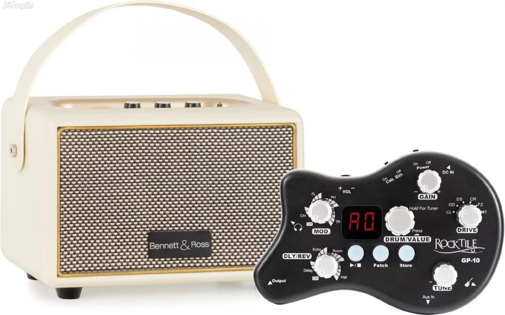 Rocktile GP-10 / BB-820BK gitár erősítő szett