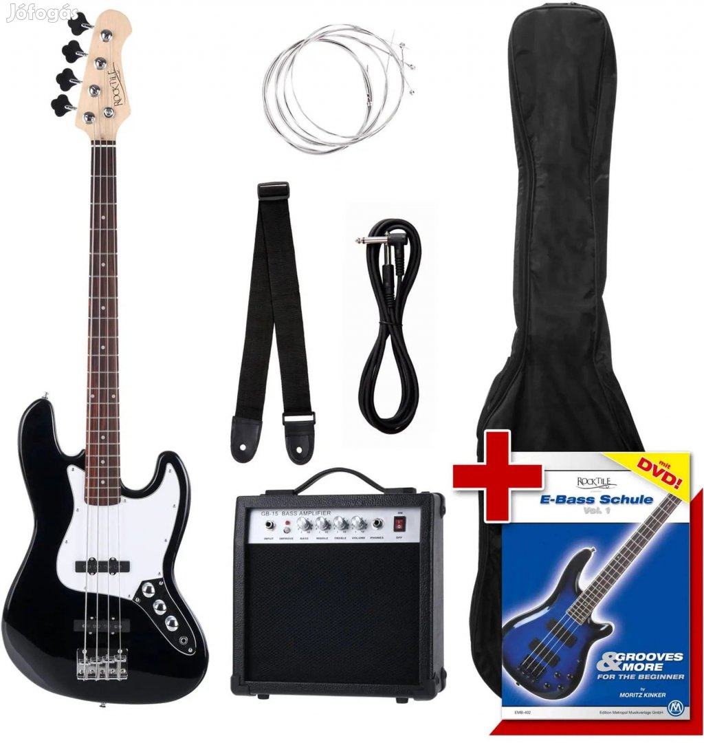Rocktile Groover's JB E-Basszus Szett Fekete