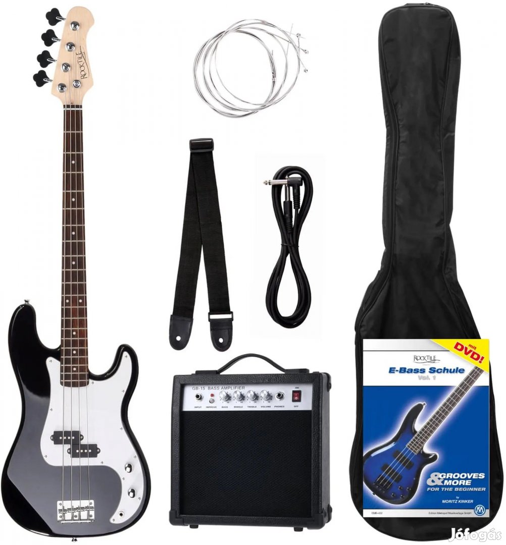 Rocktile Groover's PB E-Basszus Szett Fekete