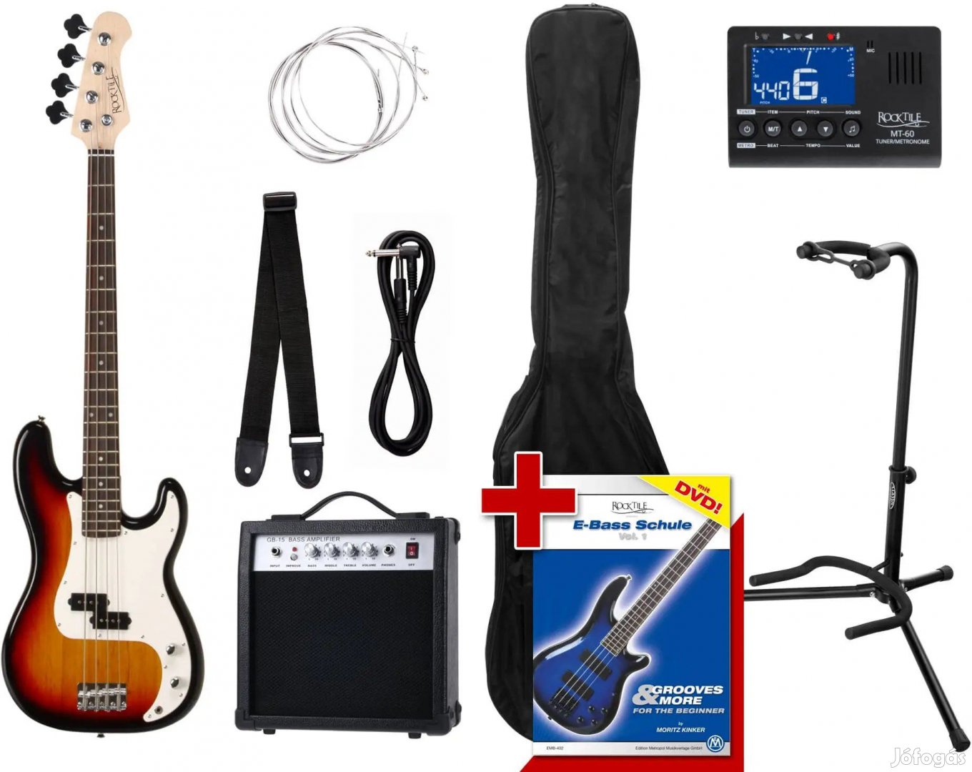 Rocktile Groover's Pack PB E-Basszus Készlet II Sunburst Groover's