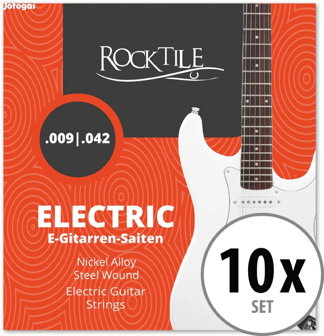 Rocktile Húrok Elektromos Gitárhoz Extra Könnyű 10 csomag