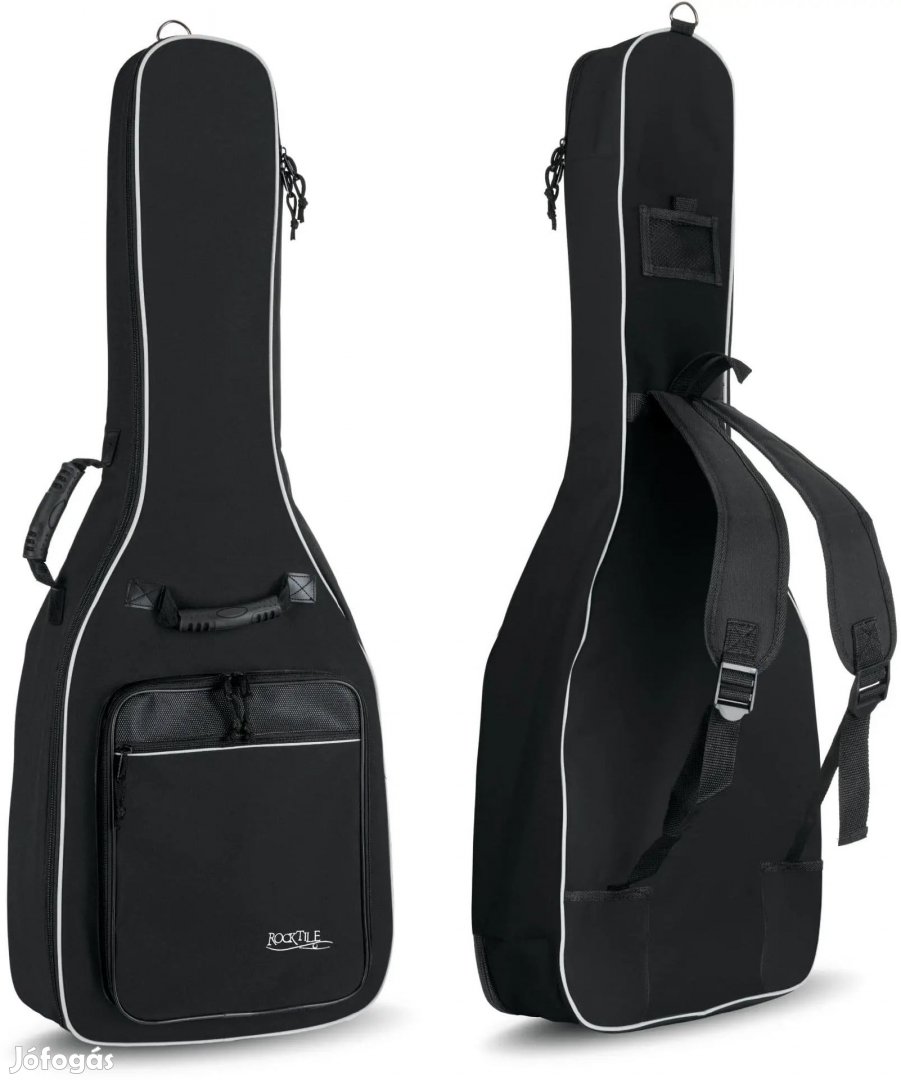 Rocktile Klasszikus Gitár Tok Párnázott + Hátizsák Pántokkal Fekete