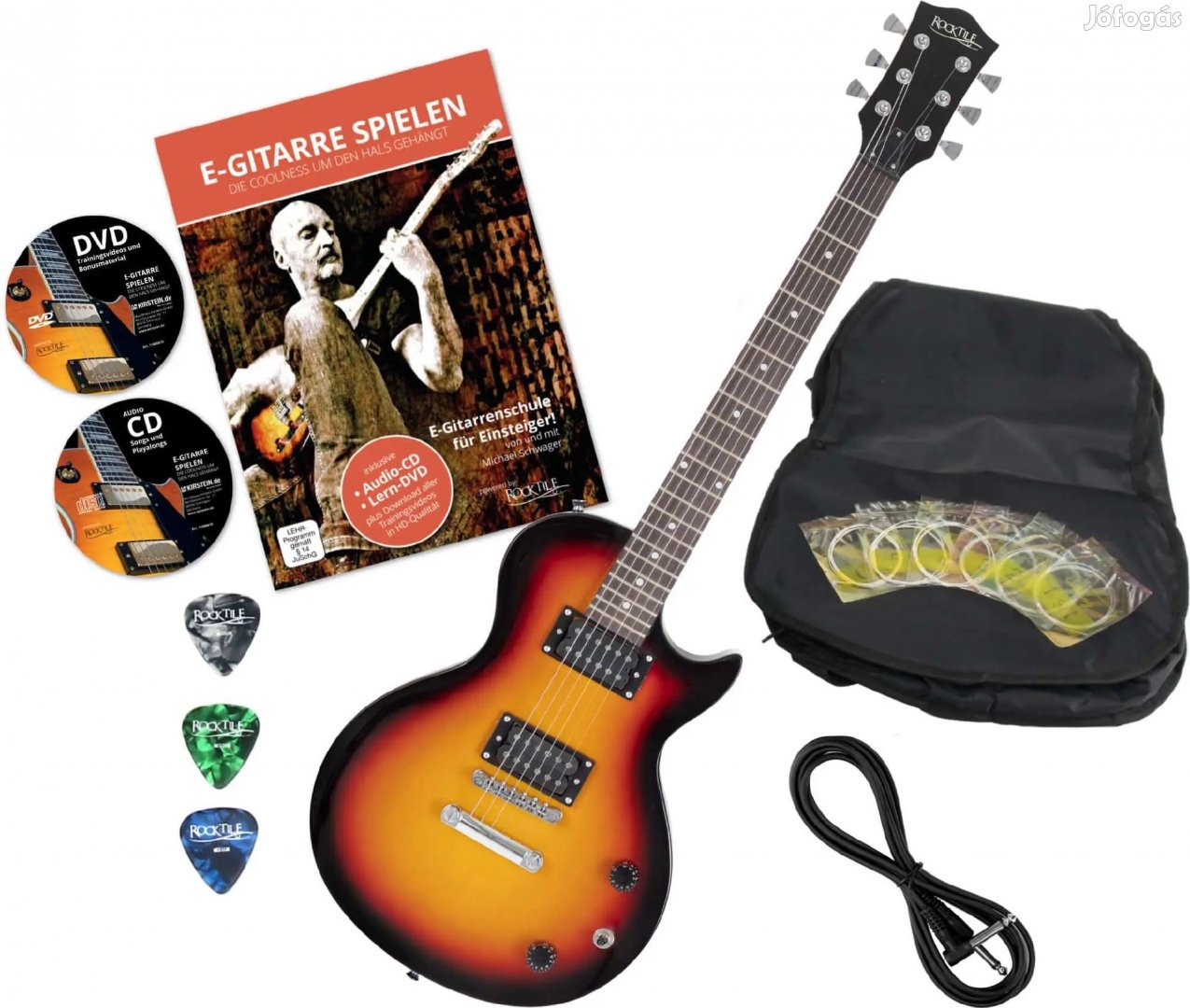 Rocktile L-100 SB Elektromos Gitár Napfényes tartozékokkal