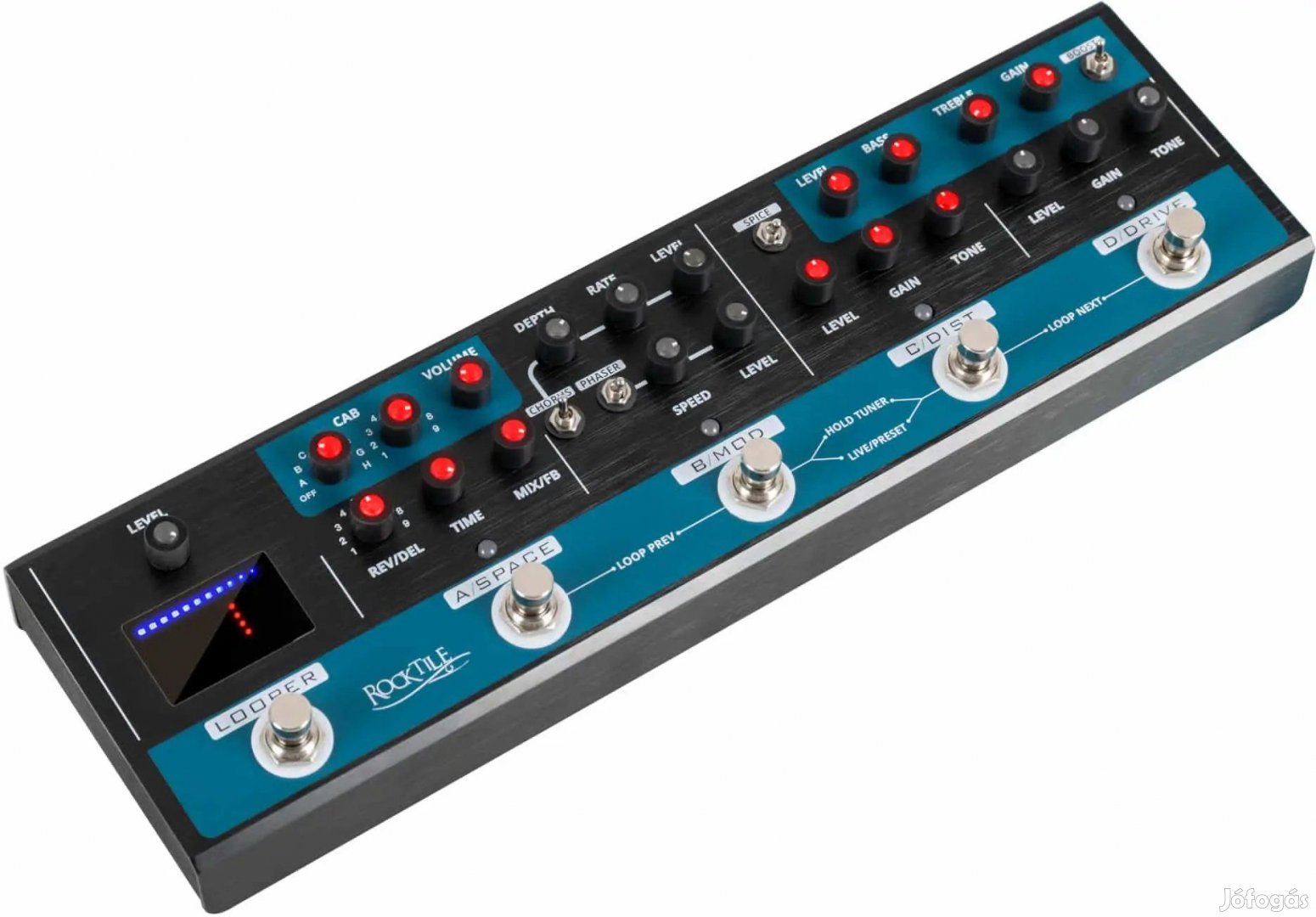 Rocktile MRC-90-LOOP gitár multieffekt pedál