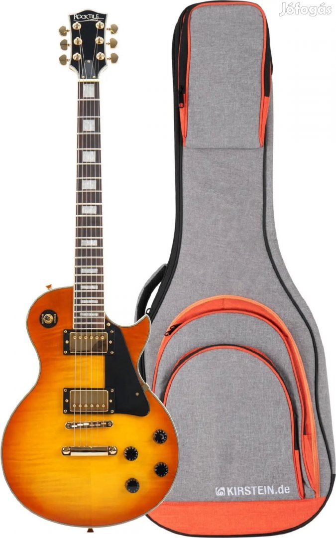 Rocktile Pro L-200OHB elektromos gitár Orange Honey Burst gigbag szett