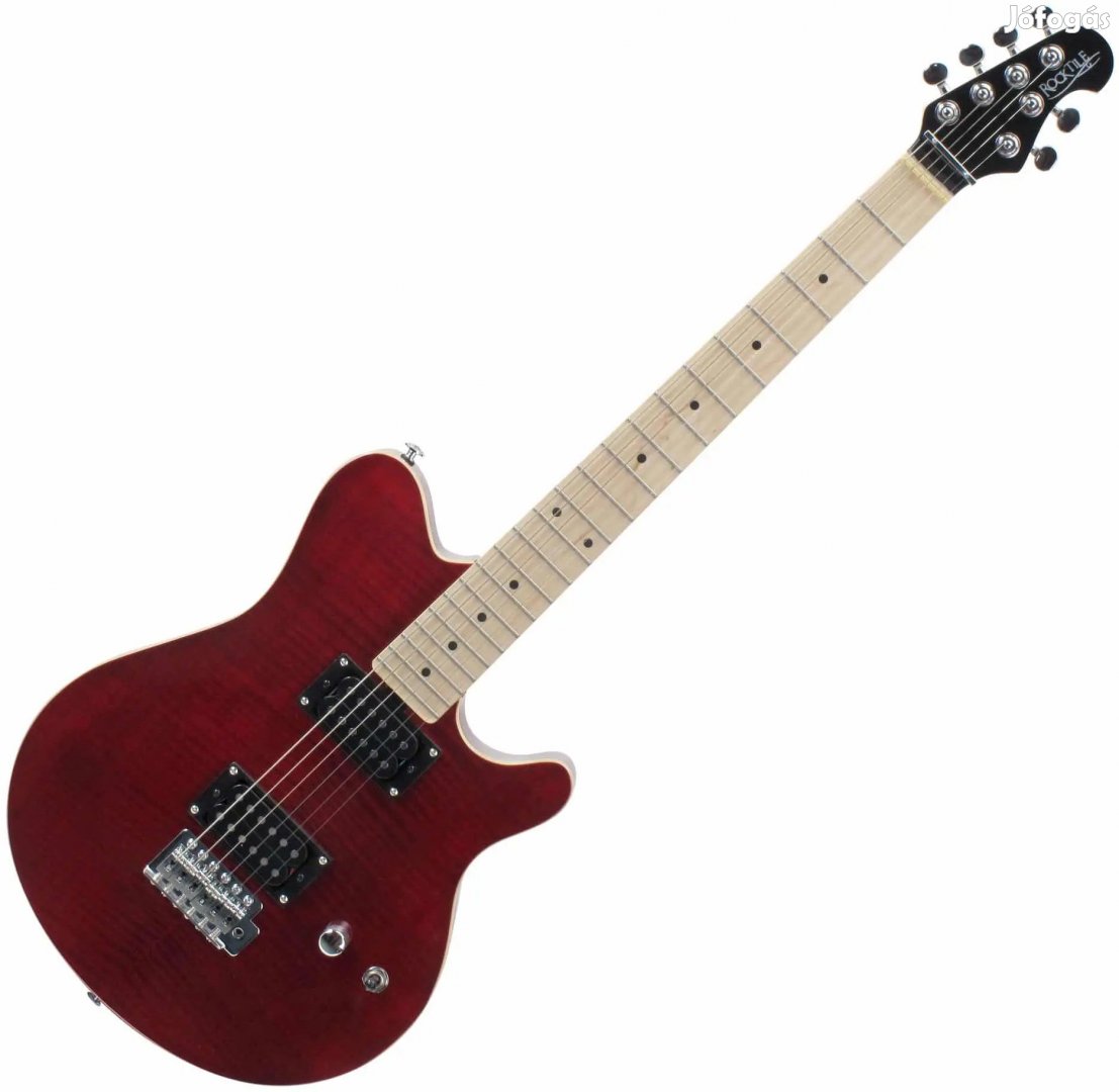 Rocktile Pro MM150-TR elektromos gitár átlátszó piros