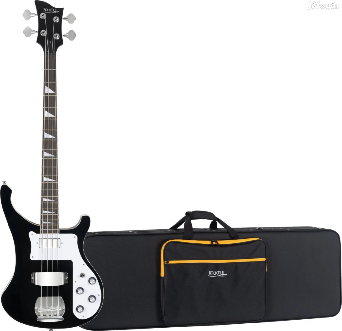 Rocktile Pro RB-400B Blackbird E-Bass fekete softcase szett