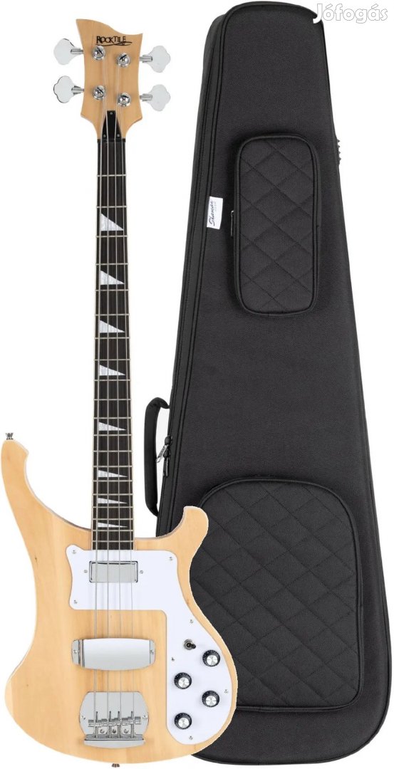 Rocktile Pro RB-400N Lumberjack E-Bass természetes gigbag szett
