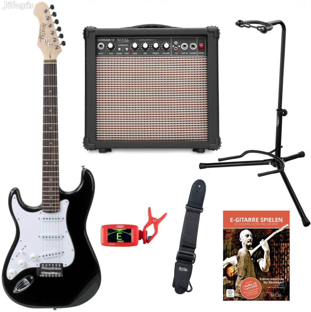 Rocktile Pro-ST3 BK balkezes elektromos gitár szett