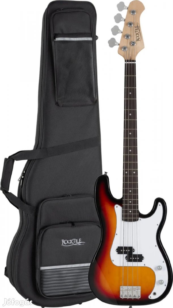 Rocktile Puncher E-Basszusgitár Sunburst LK SET könnyű tokkal
