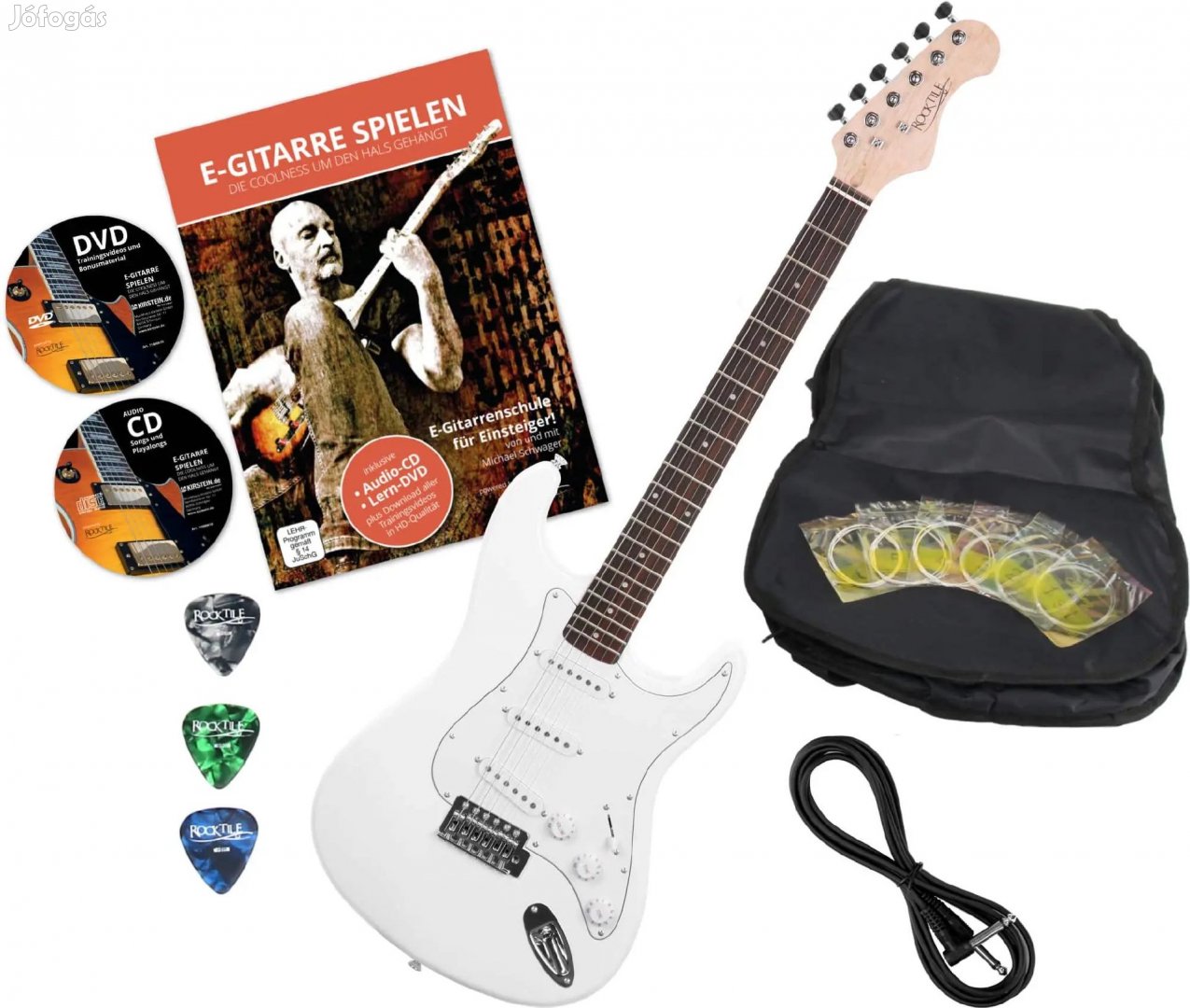 Rocktile Sphere Classic elektromos gitár fehér tartozékokkal
