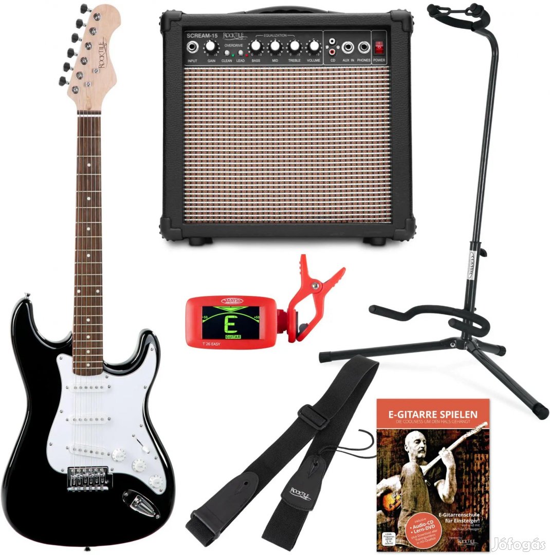 Rocktile Sphere Elektromos Gitár Klasszikus Készlet Fekete