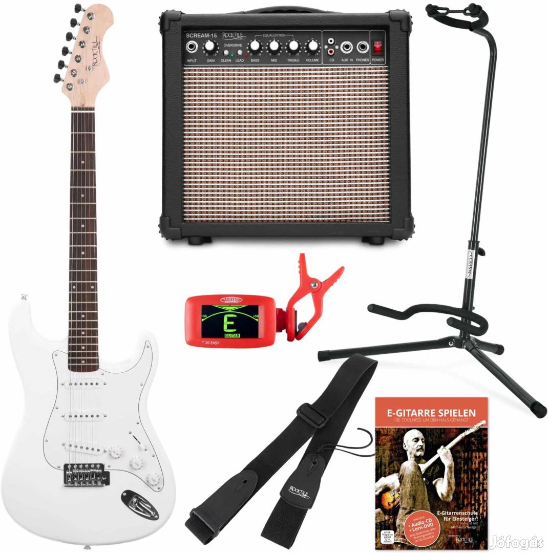 Rocktile Sphere Elektromos Gitár Klasszikus Szett Fehér