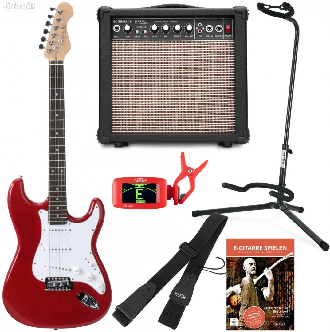 Rocktile Sphere Elektromos Gitár Klasszikus Szett Piros