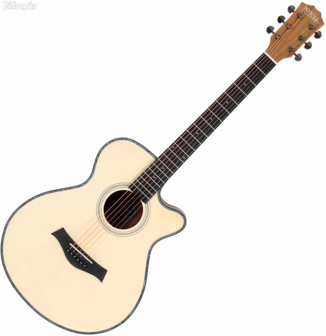 Rocktile WSC-100C NT Akusztikus Folk Gitár, koncert cutaway-val