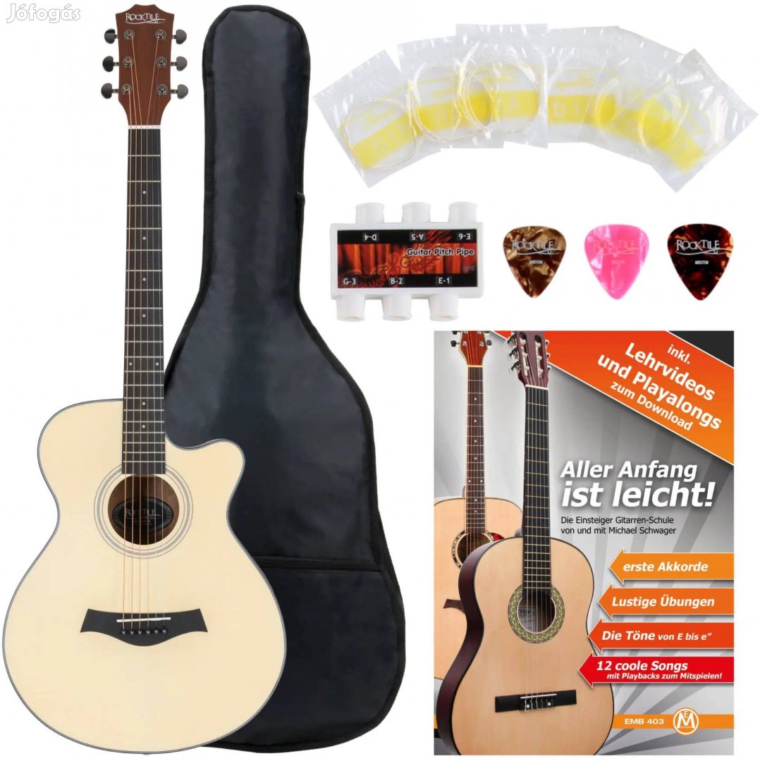 Rocktile WSC-101C NT akusztikus folk gitár koncert szett 5 db-os