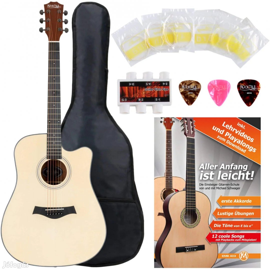 Rocktile WSD-101C NT akusztikus folk gitár szett 5 db-os