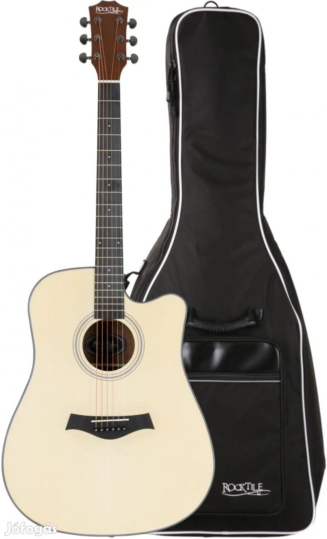 Rocktile WSD-101C NT akusztikus folk gitár szett gig tokkal