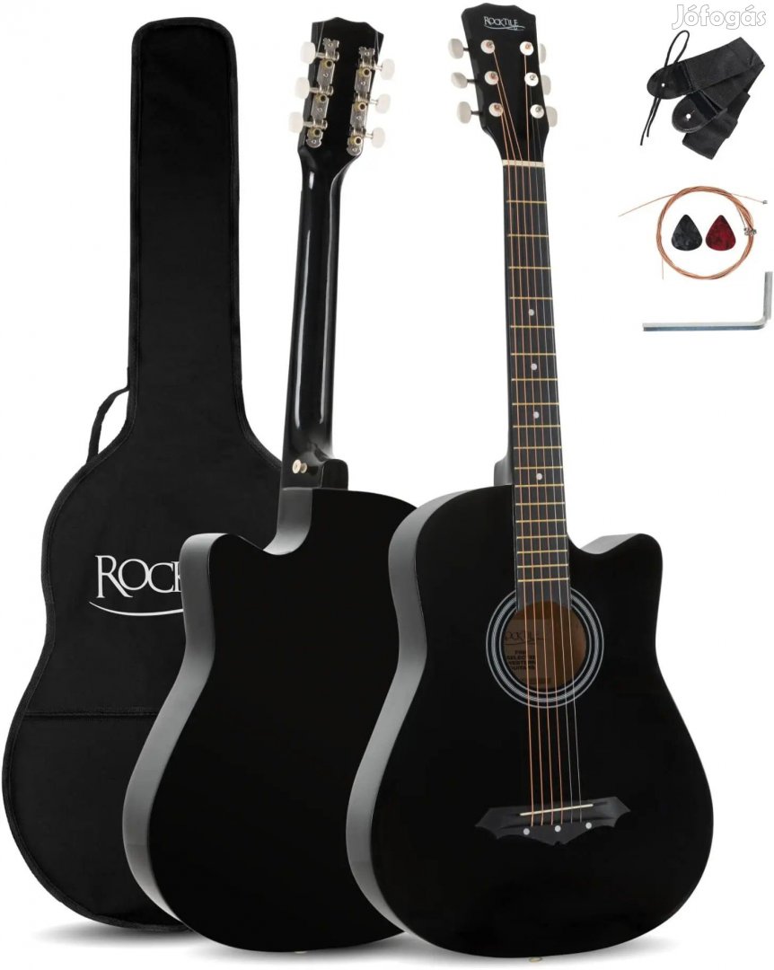 Rocktile WSD-5C-BK Slim Line akusztikus gitár szett fekete