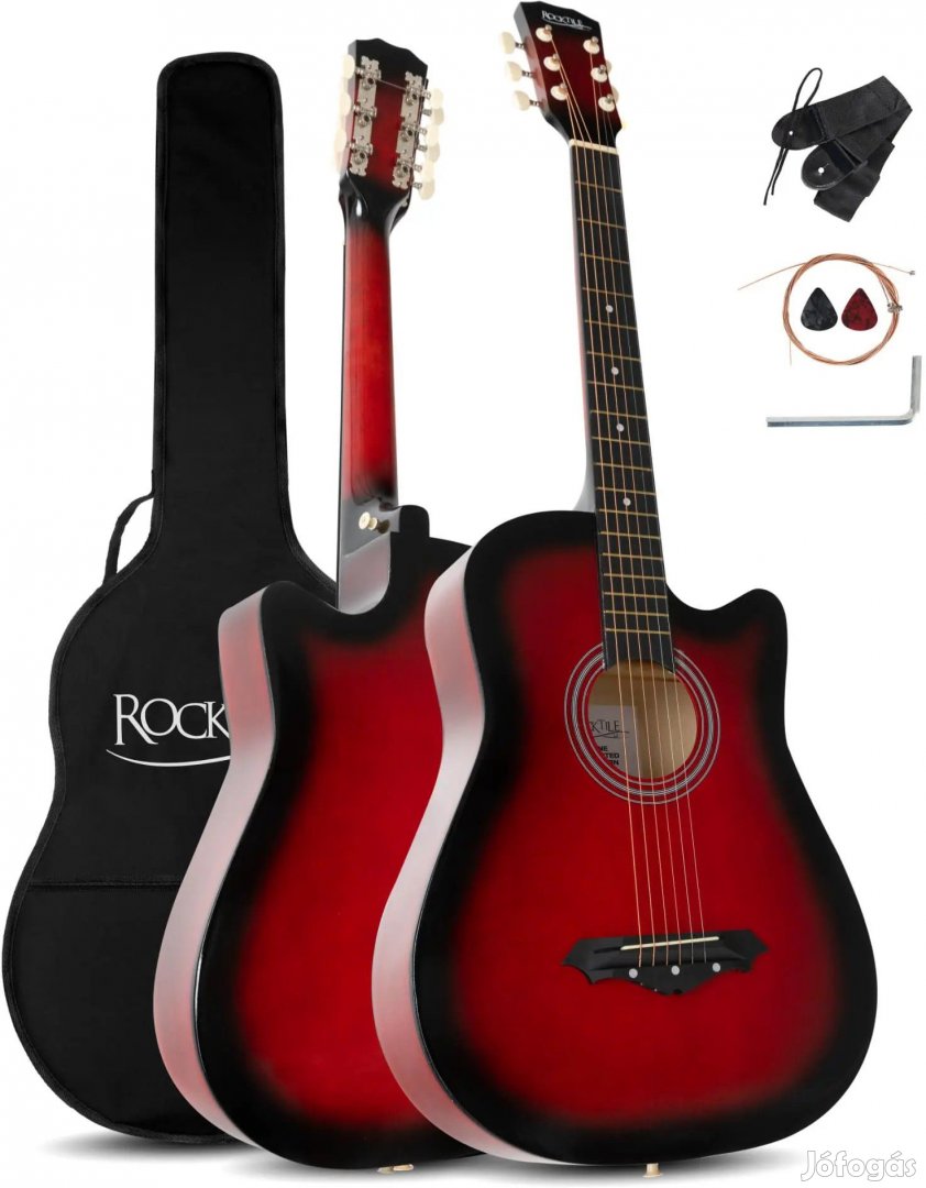 Rocktile WSD-5C-RDB Slim Line akusztikus gitár szett redburst