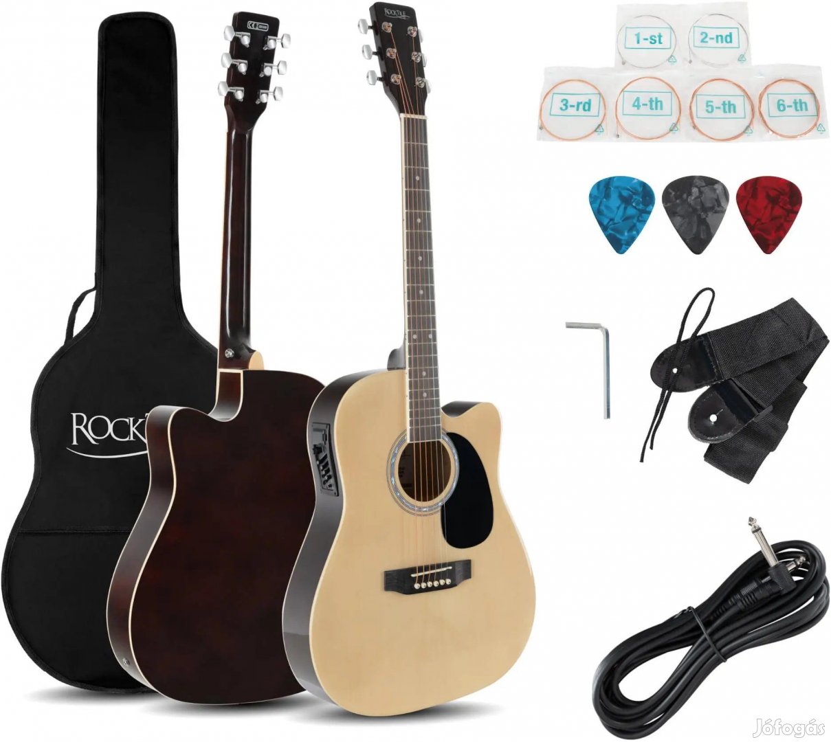 Rocktile WSD-8CE-NT Slim Line akusztikus gitár szett