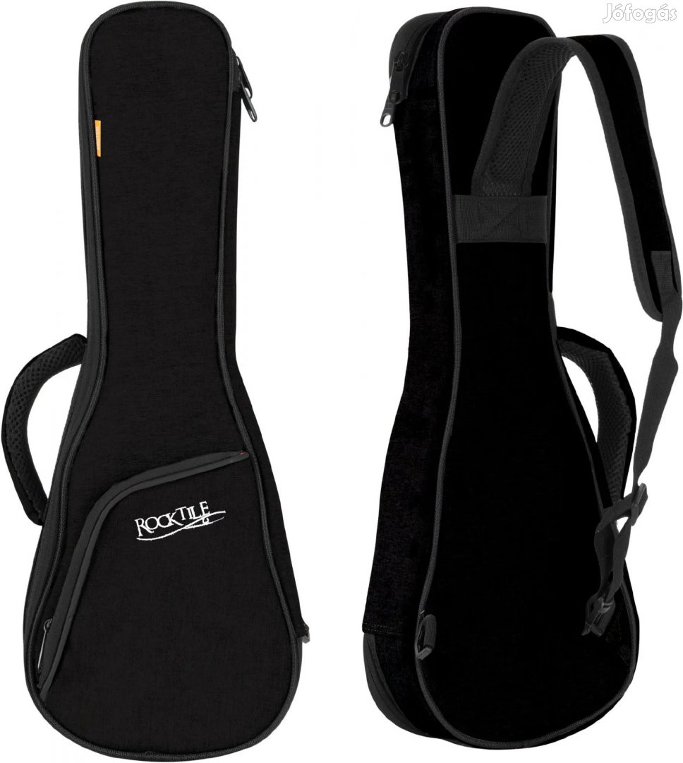 Rocktile szoprán ukulele tok fekete/narancs