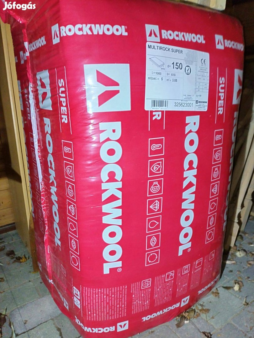 Rockwool Multirock Super 15 cm kőzetgyapot lemez, bontatlan csomag