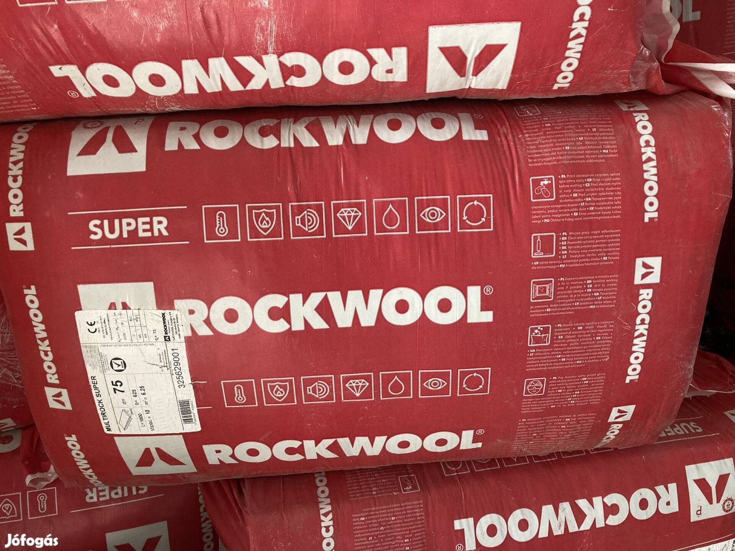 Rockwool Multirock Super 7,5 cm kőzetgyapot lemez