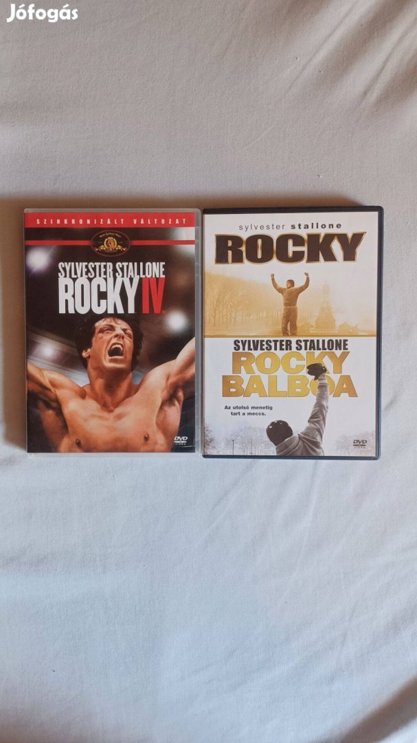 Rocky 1,2,4,6. rész dvd szinkronizált