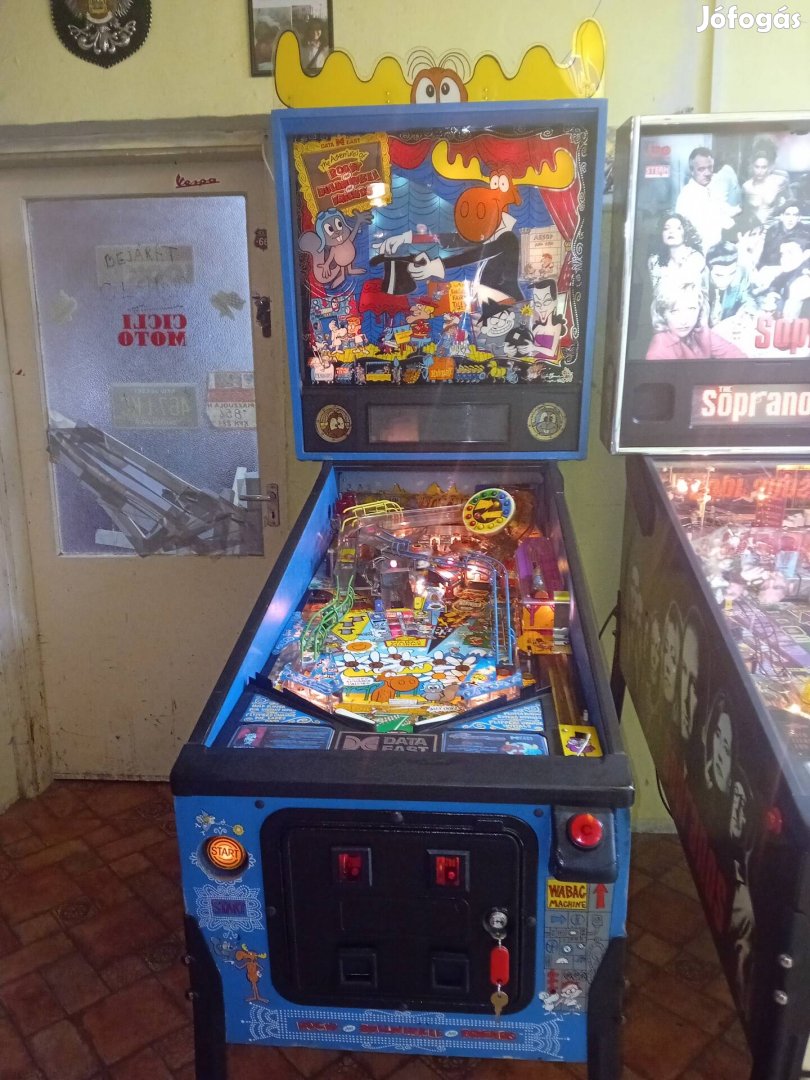 Rocky N Bullwinkle Data East flipper / pinball