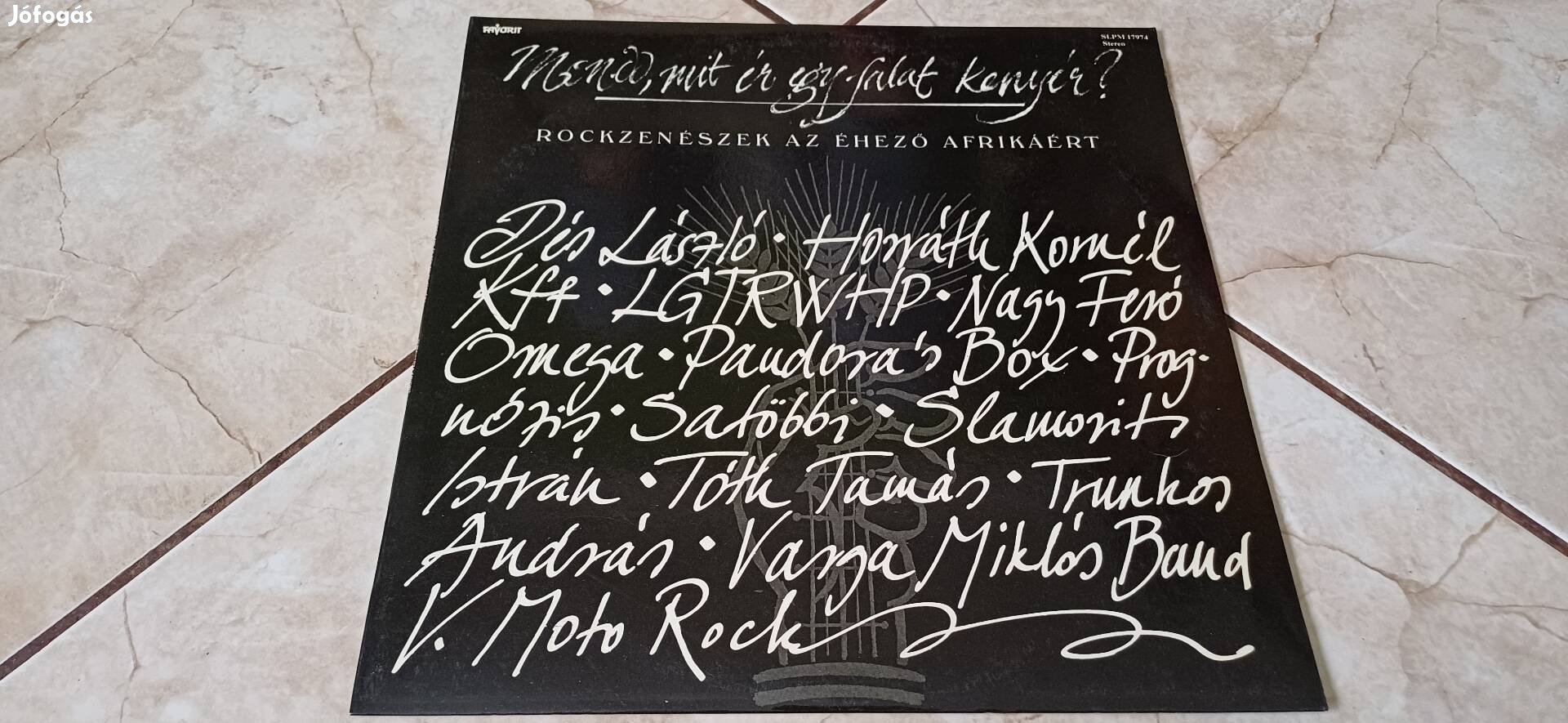 Rockzenészek bakelit hanglemez