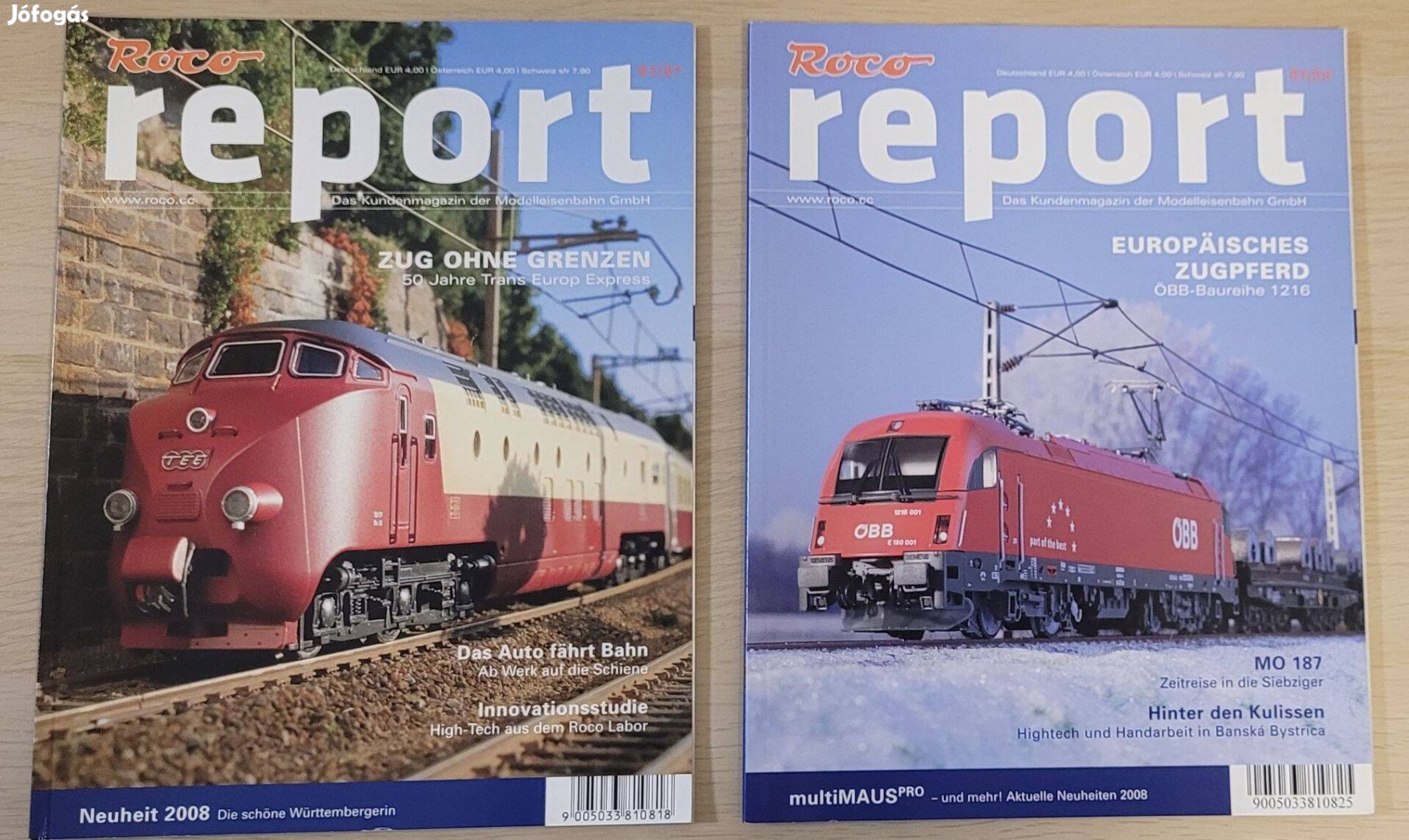 Roco Report vasútmodell magazinok