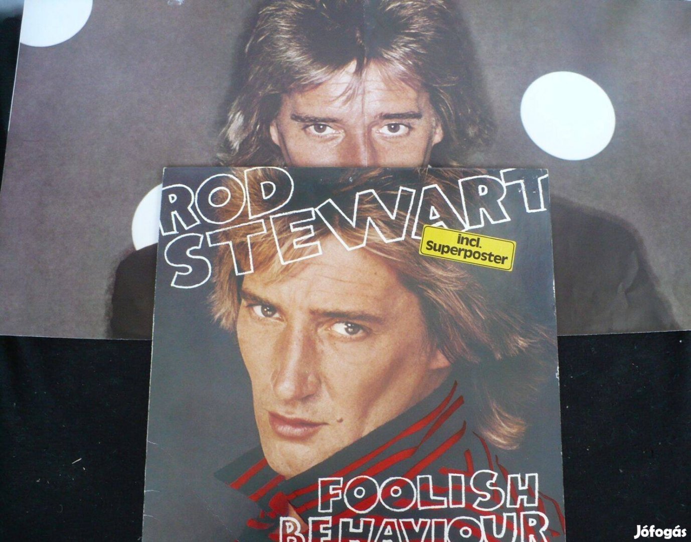 Rod Stewart: Foolish Behaviour (német nyomású LP + óriásposzter)