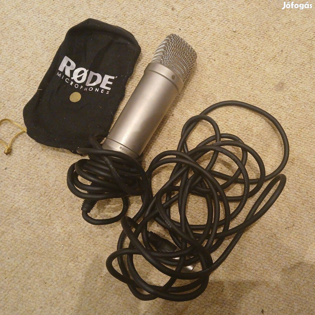 Rode NT1-A stúdió mikrofon 48v és rode xlr kábel