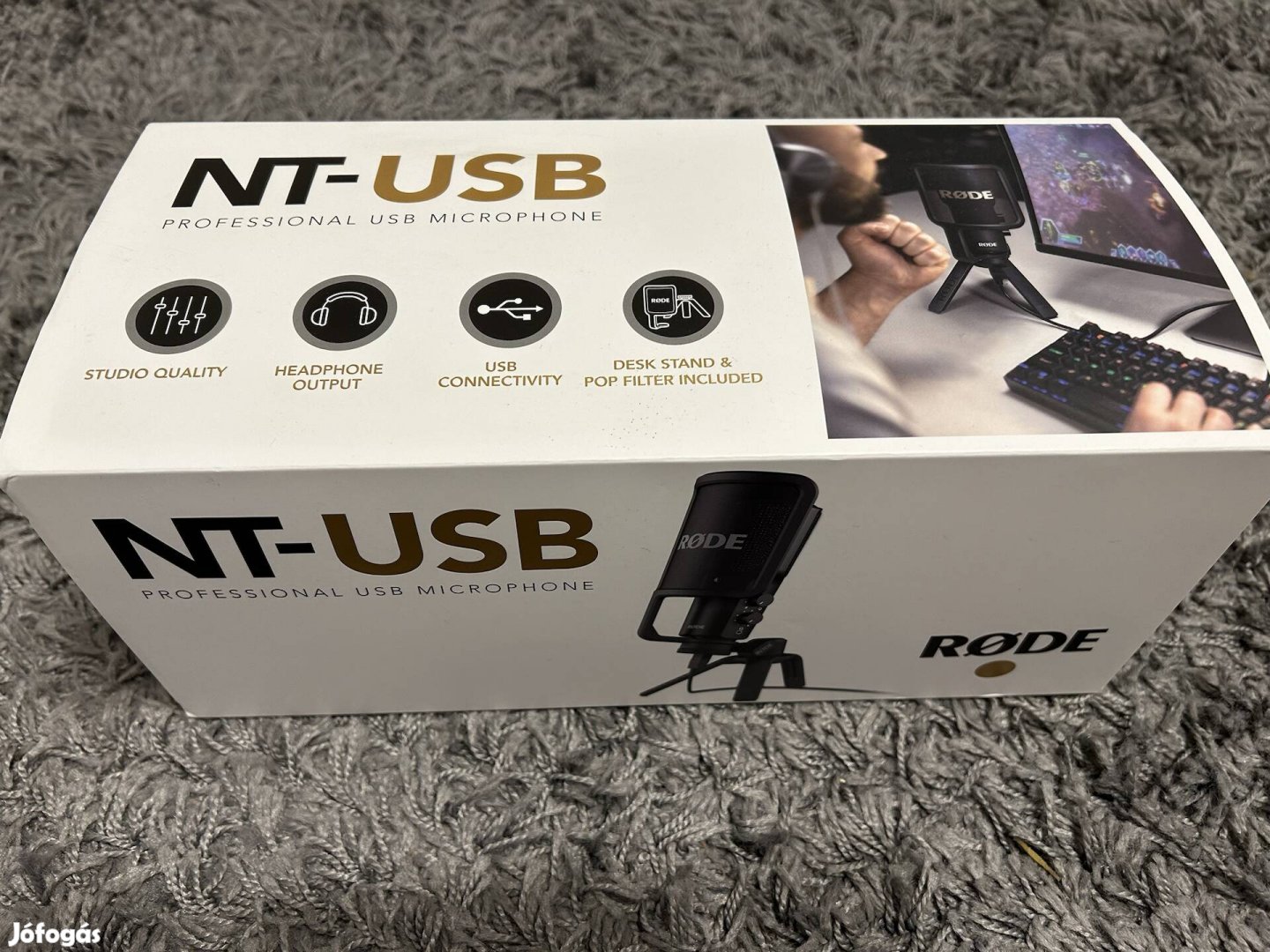 Rode NT-USB+ professzionális kondenzátor USB mikrofon