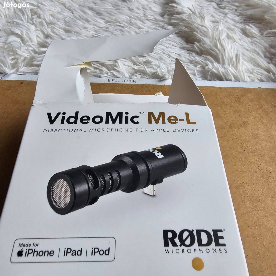 Rode Videomic Me-L Mikrofon - mobiltelefonhoz apple új dobozos