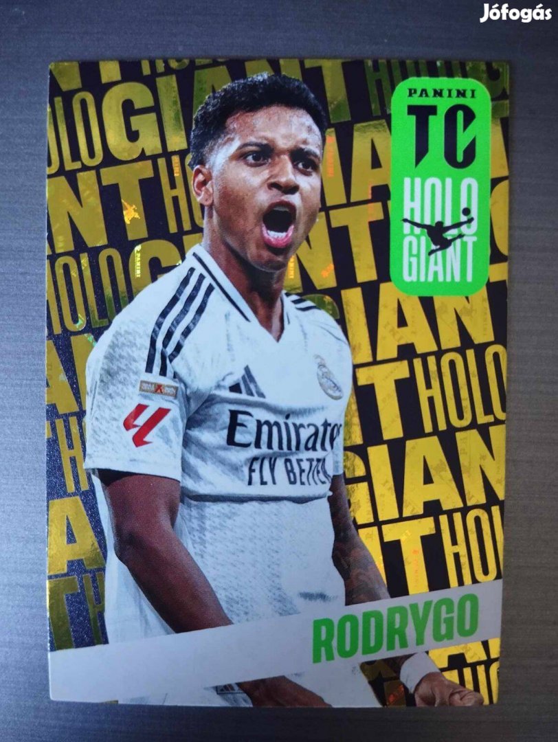 Rodrygo (Real Madrid) Holo Giant Top Class 2025 focis kártya