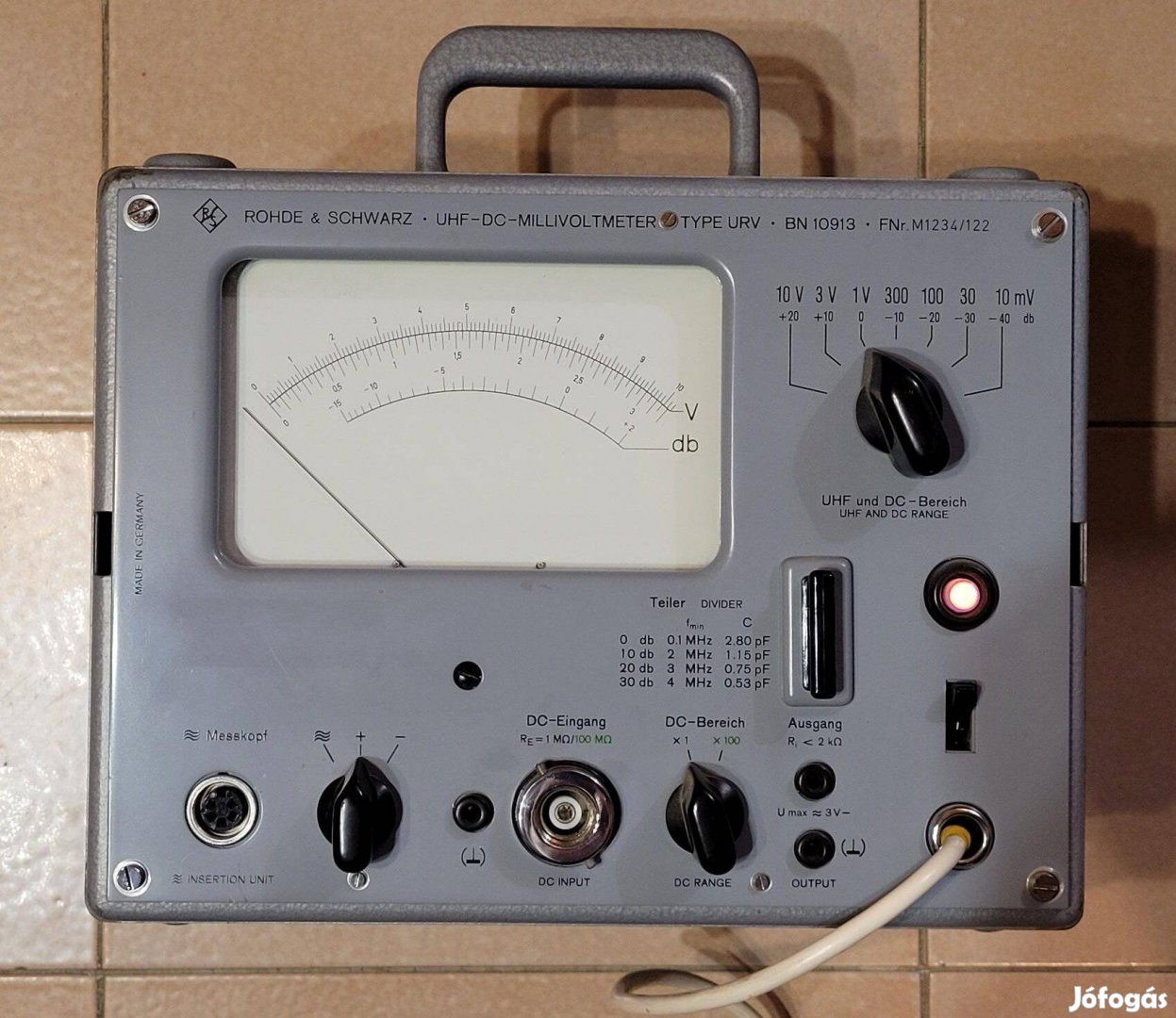 Rohde & Schwarz URV millivoltmérő eladó - BN 10913