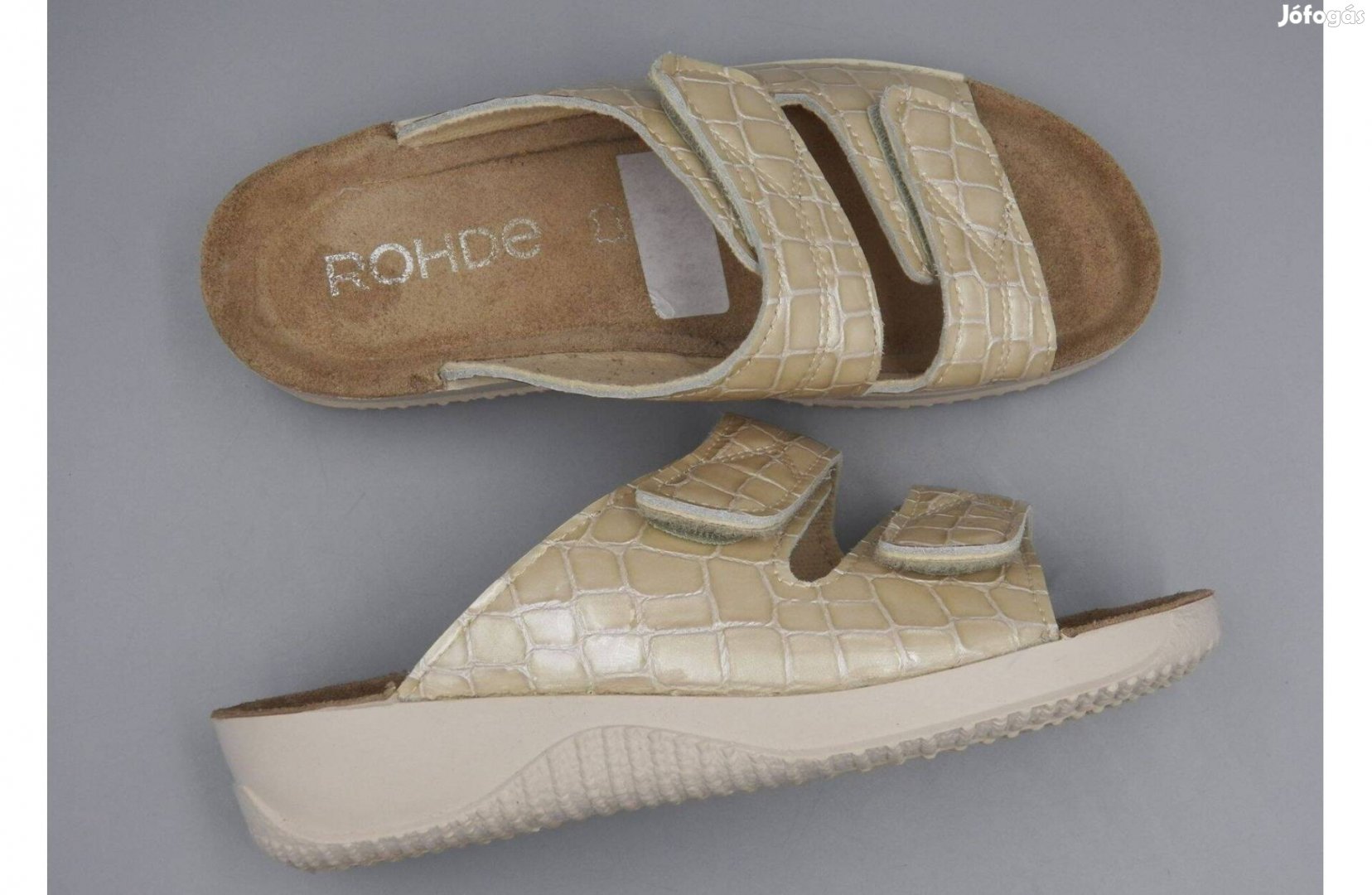 Rohde kívül-belül bőr papucs, 36 / 36,5