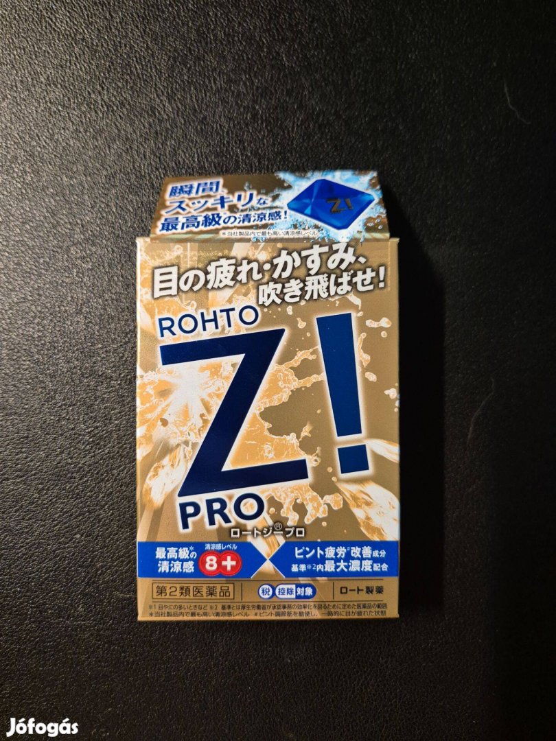 Rohto Z! Pro vitaminokkal dúsított japán szemcsepp, új, bontatlan