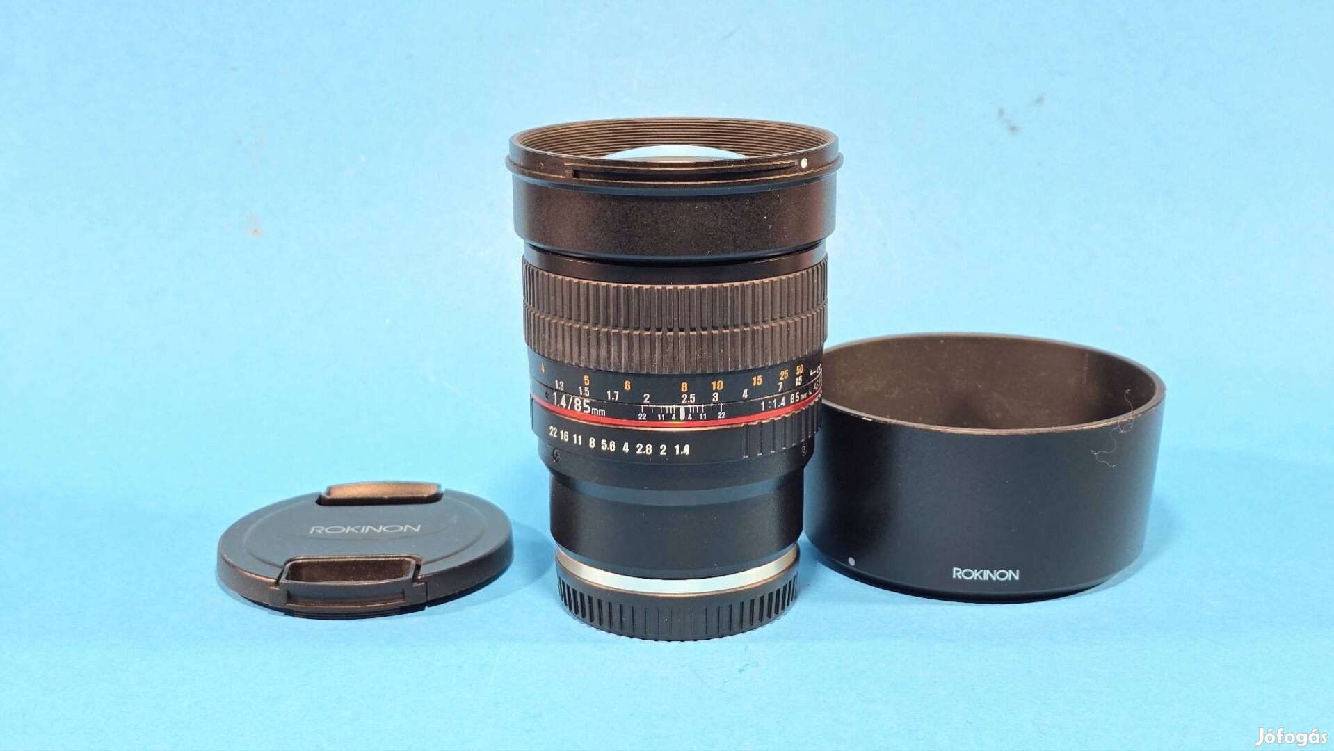 Rokinon 1.485mm as if umc sony E objektív 85mm
