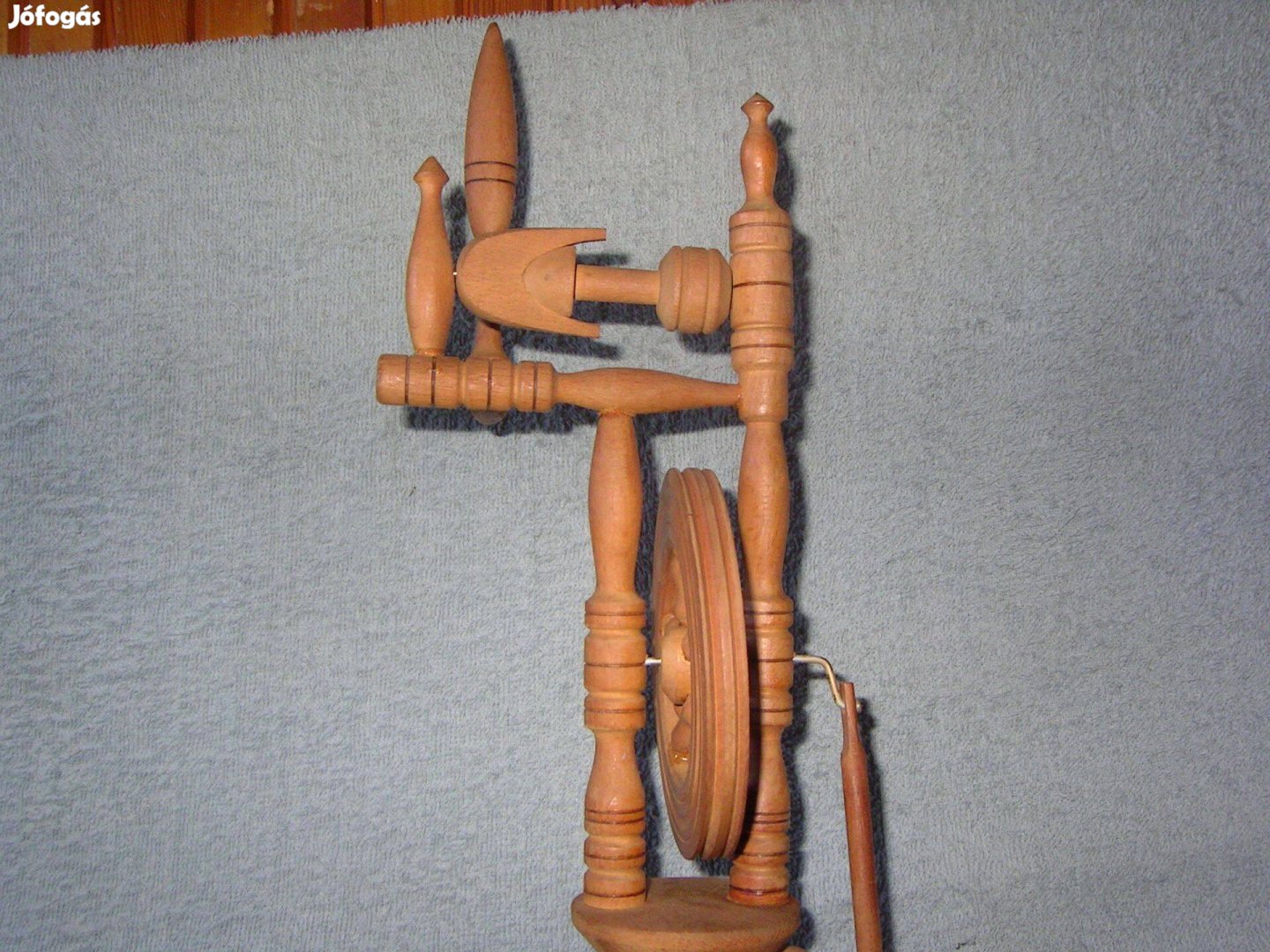 Rokka működő fa modell 31 cm vintage