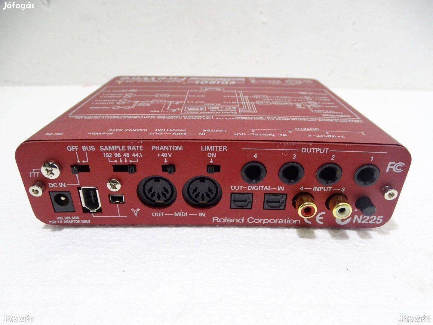 Roland Fa-66 audio interface hangkártya mikrofon erősítő hangzásjavító
