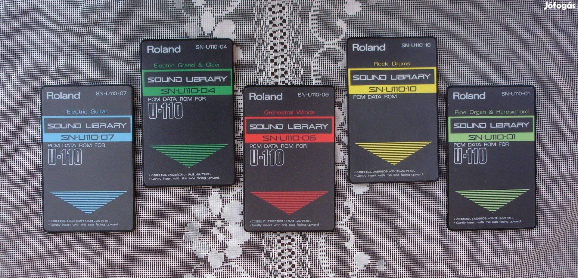 Roland U-110 hangkártyák