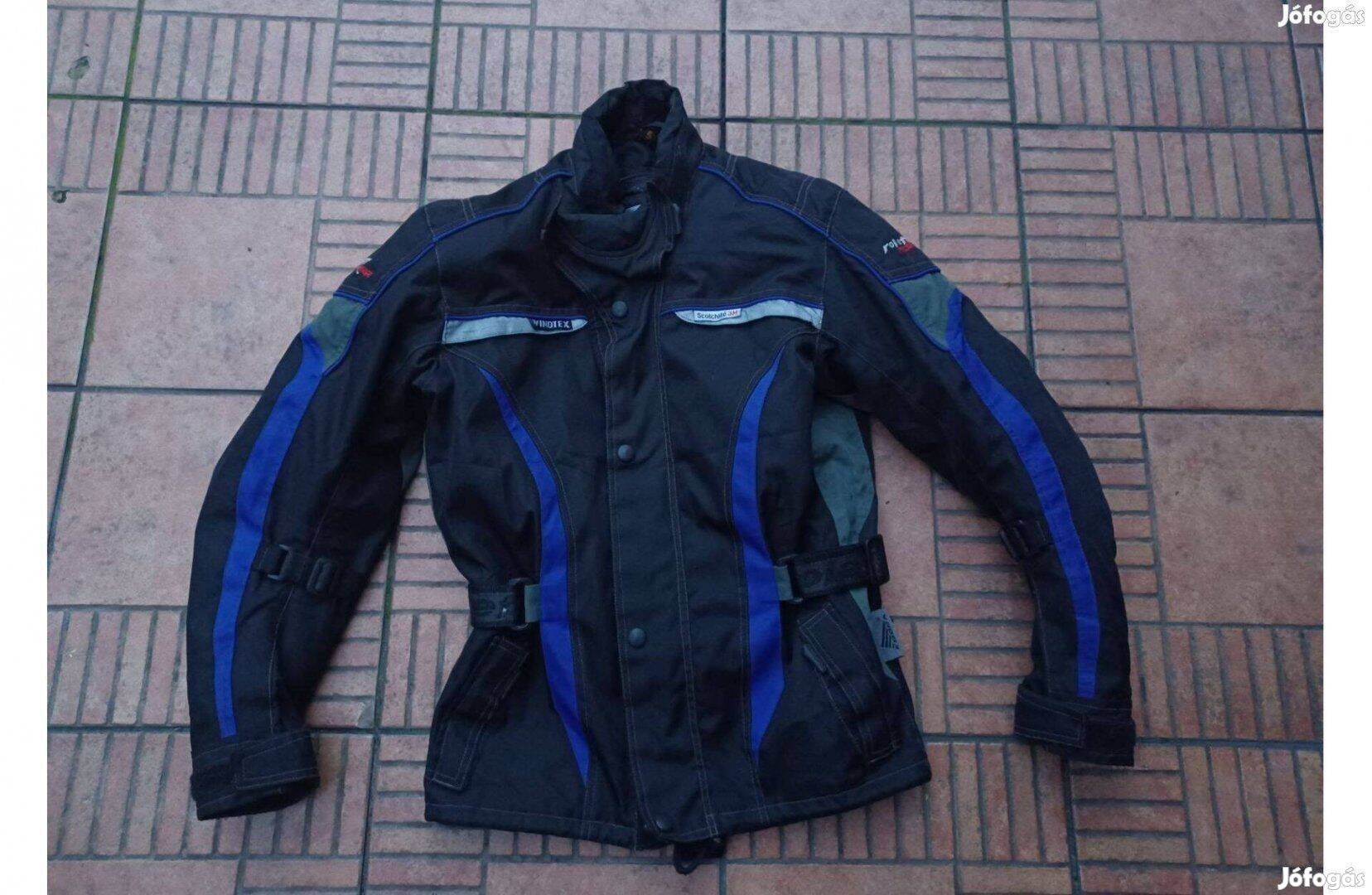 Roleff márkájú protektoros téliesített motoros kabát S