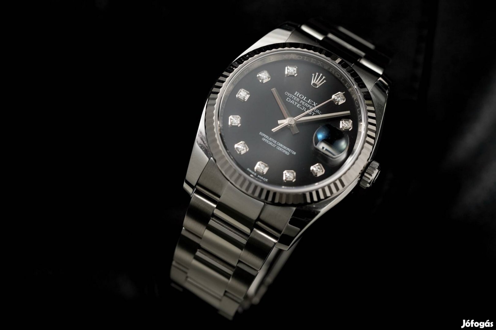 Rolex Datejust 36 fluted -black diamond dial