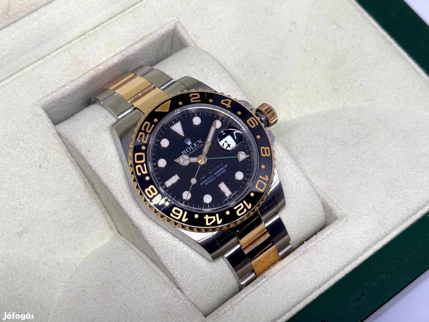 Rolex GMT Master II. 40 arany-acél