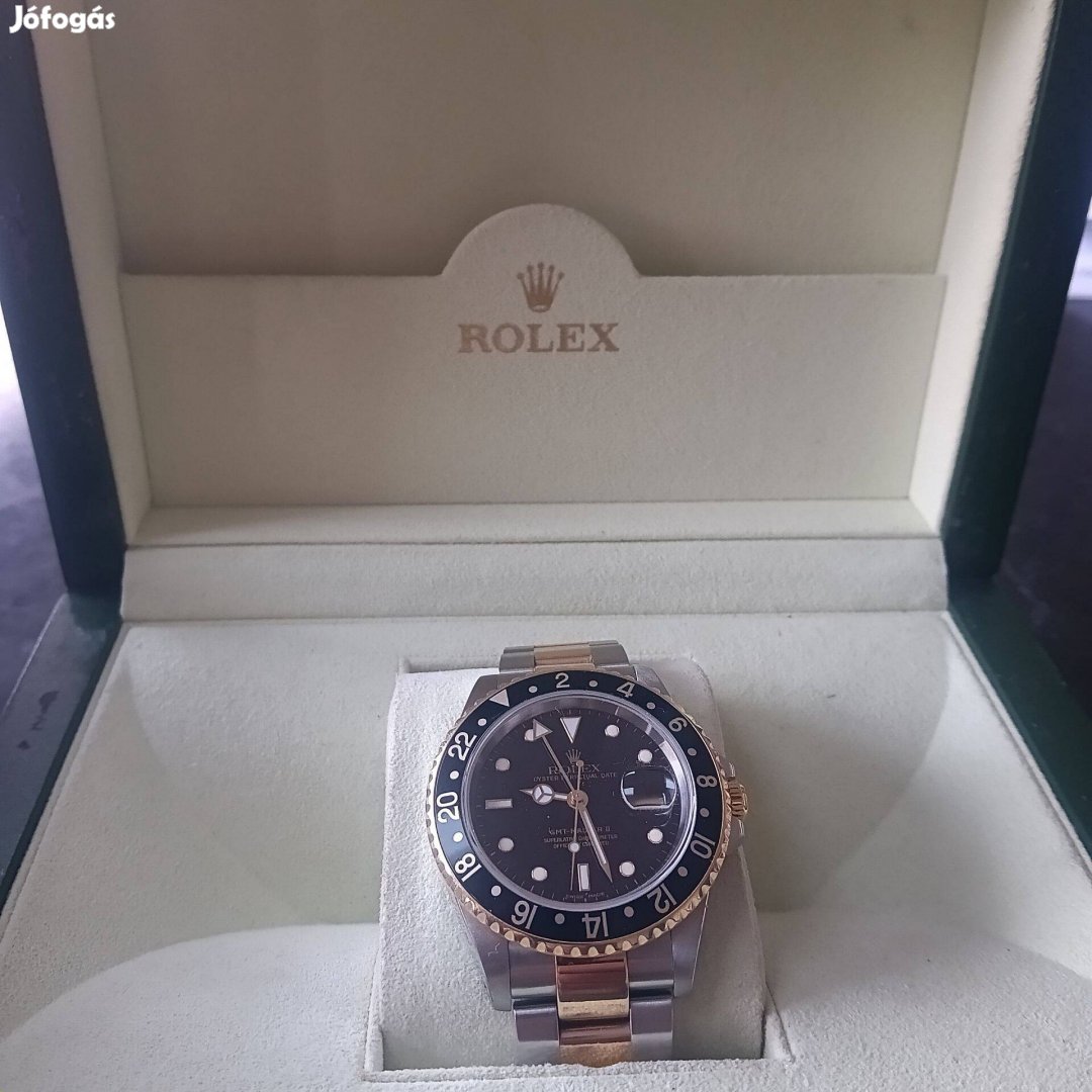 Rolex GMT arany-acél férfi óra szuper állapotban